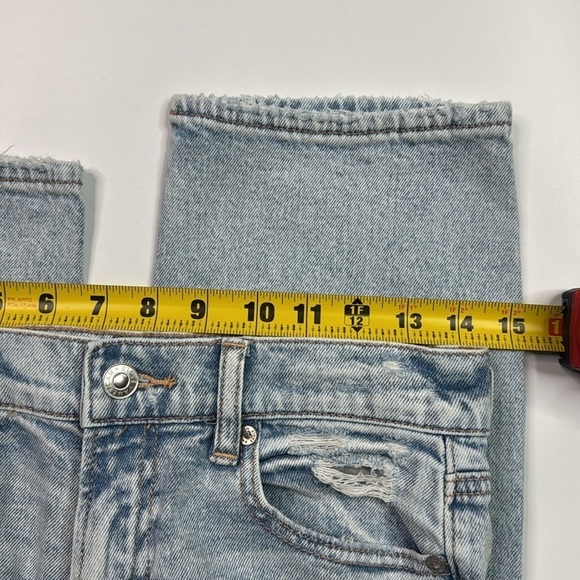 American Eagle Super High Rise Ankle Straight Jeans Size 4 - Picture 7 of 12